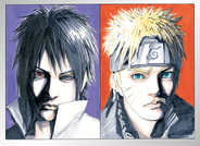 Naruto versus Sasuke! Check out the latest issue of Weekly Shonen Jump! 